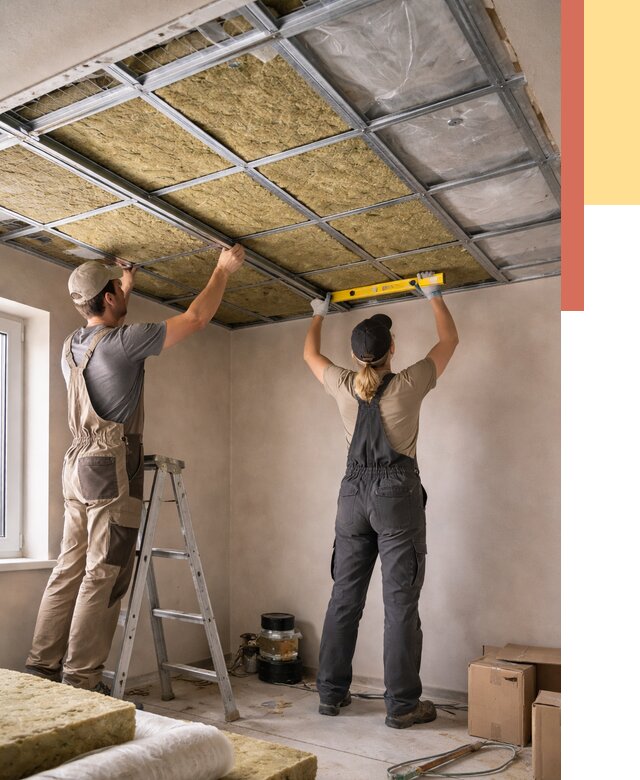 Шумоизоляция потолка в Темрюке от 1287 руб. под ключ — услуги ОТДЕЛОЧНИК-Тмр