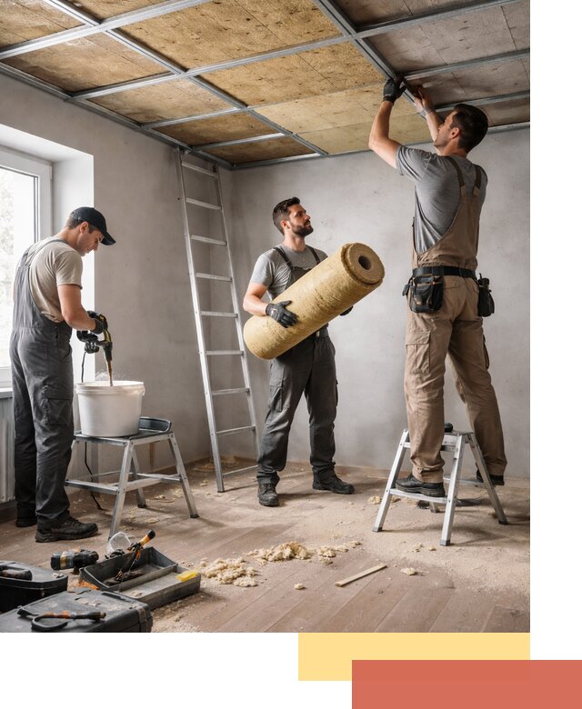 Шумоизоляция потолка в Темрюке: профессиональный монтаж и отделка